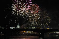 Silvesterfeuerwerk in London